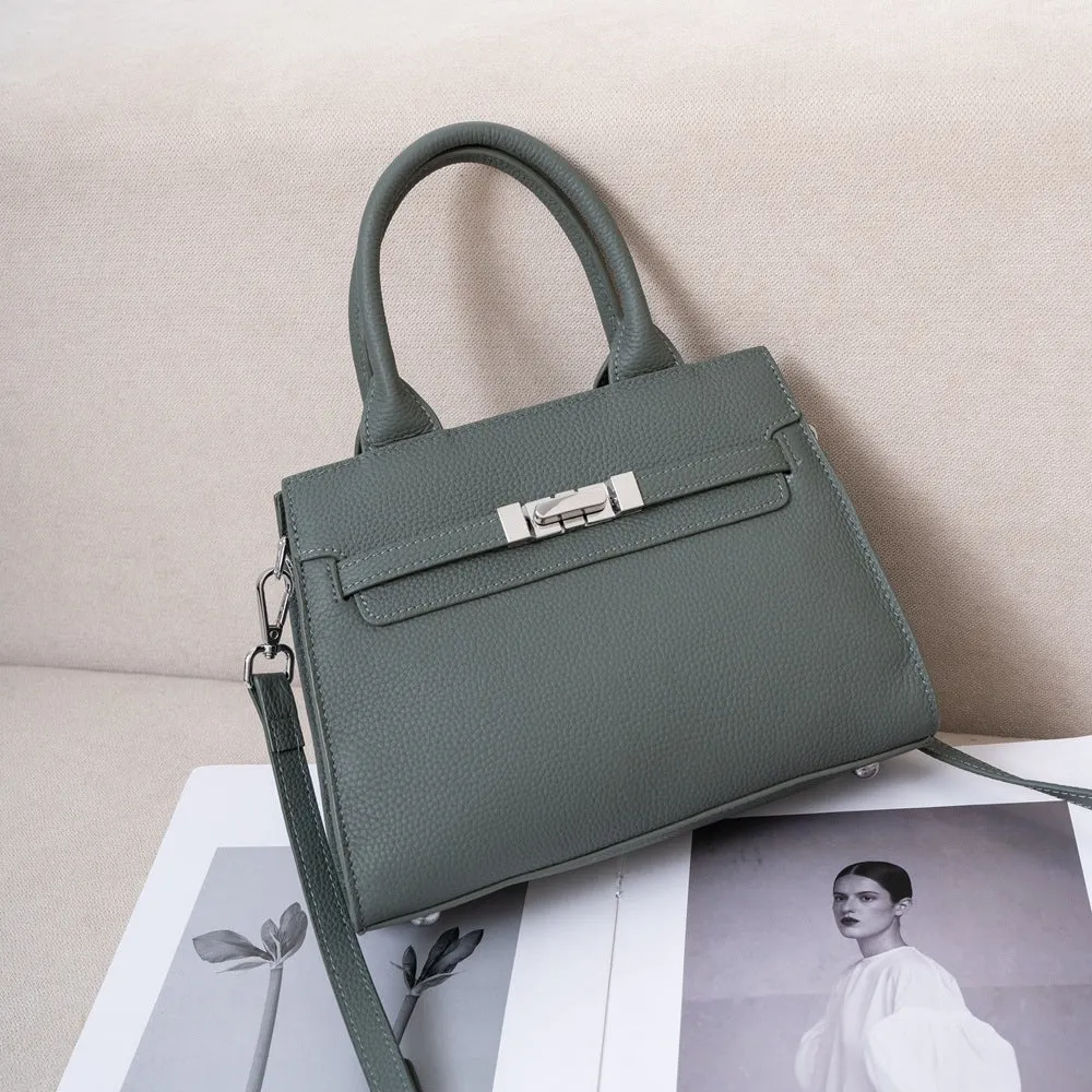 women's bags, genuine leather versatile handbags, new TOGO first-layer cowhide Kelly bags, casual messenger bags, bags 6648