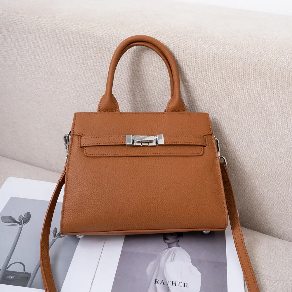 women's bags, genuine leather versatile handbags, new TOGO first-layer cowhide Kelly bags, casual messenger bags, bags 6648
