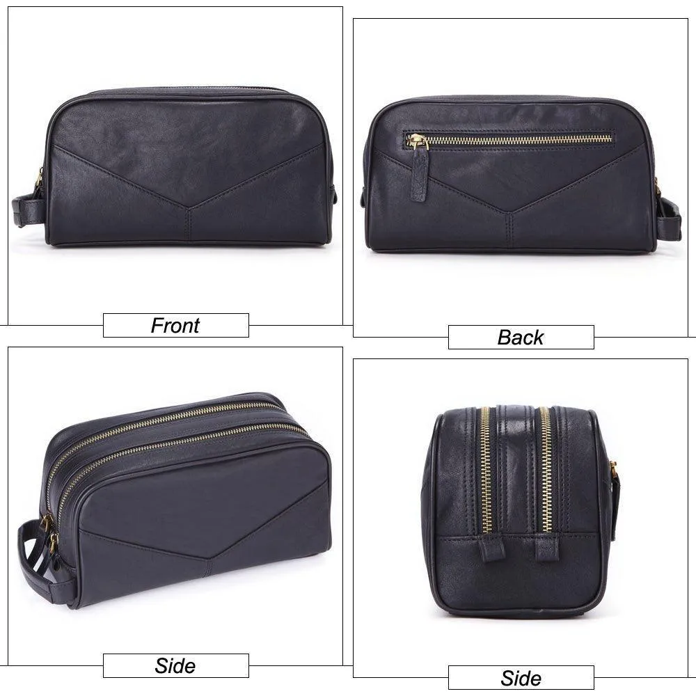 Woosir Leather Shaving Kit Black