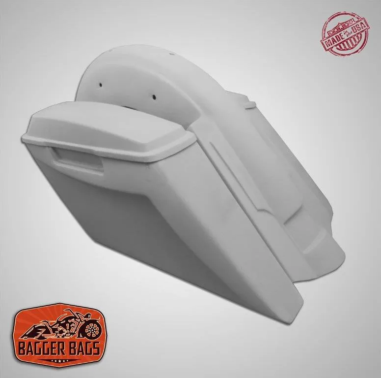 Yamaha Royal Star Venture 5" Stretched Extended Saddlebags No Cut Outs   Fender & Lids - Fifty Five
