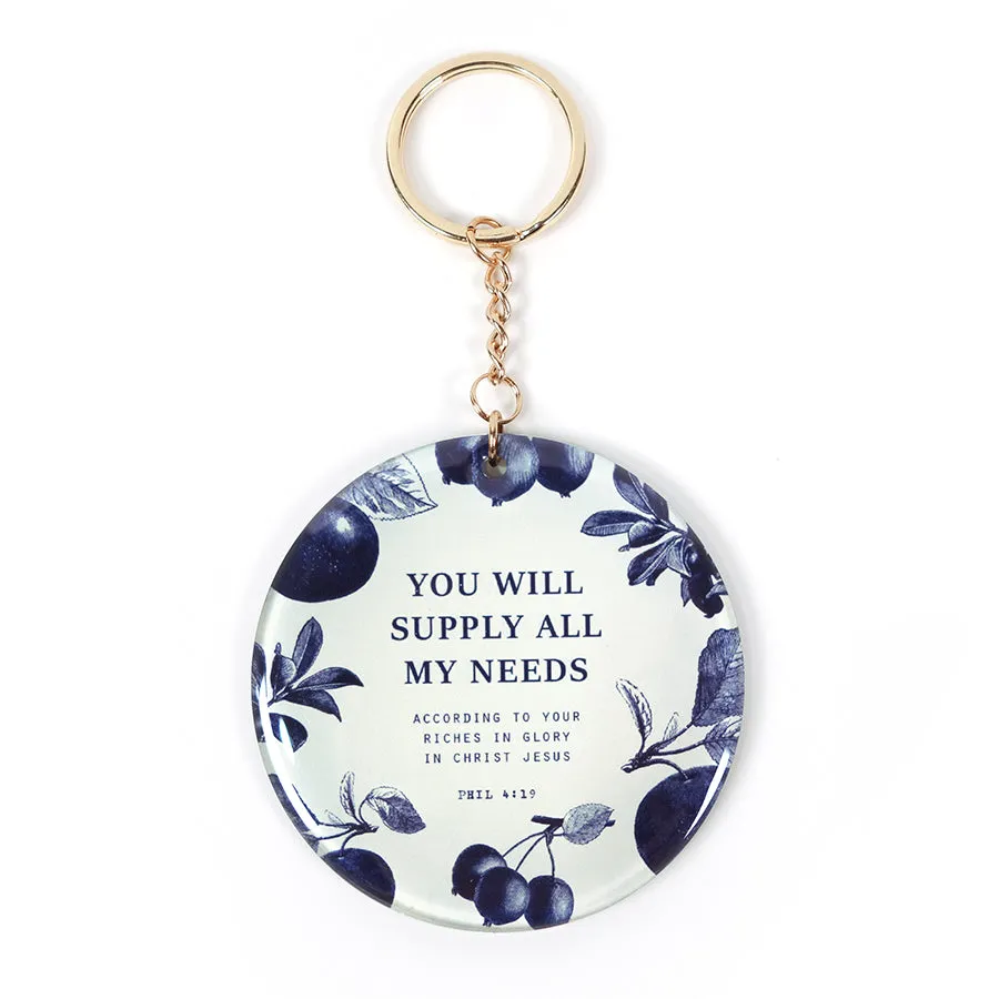 Your Will Supply All My Needs {Keychain & Car Charm}