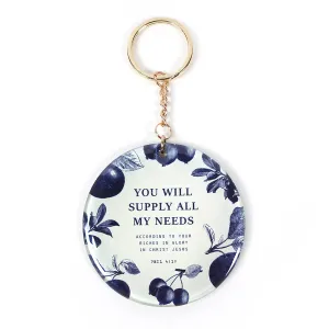 Your Will Supply All My Needs {Keychain & Car Charm}