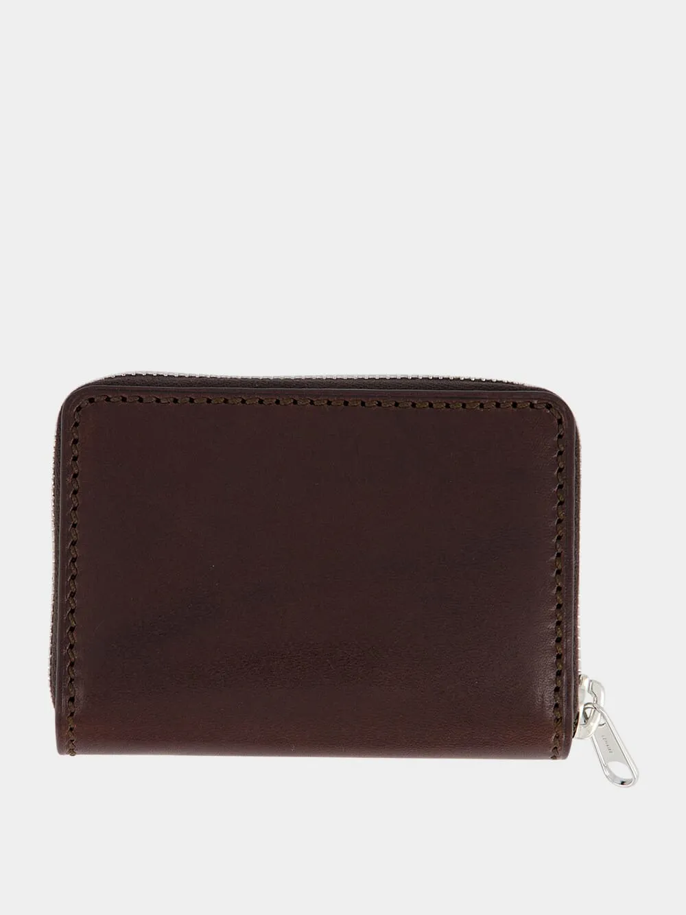 Zip Leather Wallet Compact