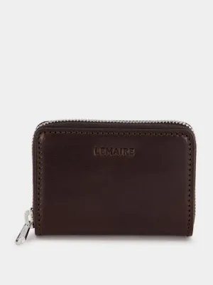 Zip Leather Wallet Compact